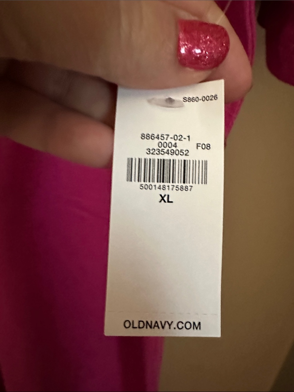 Old Navy..Hot Pink Casual T-Shirt Dress - Picture 4 of 8
